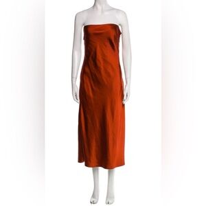 Sachin + Babi Strapless Rust Dress